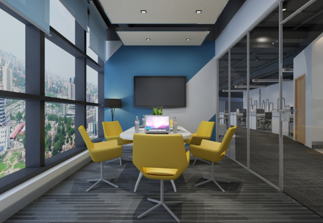 上?，F代辦公室空間之美：巧妙設計石膏板打造獨特韻味